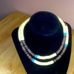 Wooden beaded necklace